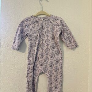 Kate Quinn Floral Baby Onesie in Purple